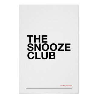 Poster LE CLUB DODO – Décoration murale de chambre