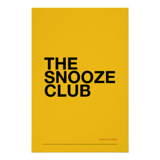 Poster LE CLUB DODO – Décoration murale de chambre