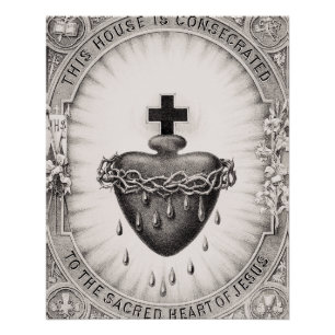 Poster Le Coeur le plus sacré de Jésus-Christ