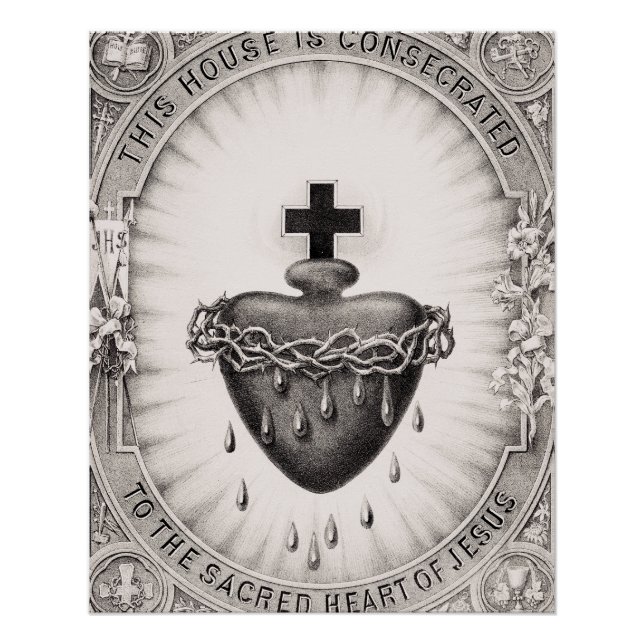 Poster Le Coeur le plus sacré de Jésus-Christ (Devant)