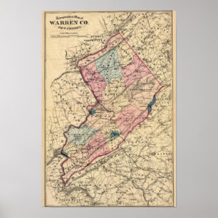 Poster Le comté de Warren, NJ