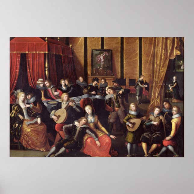 Poster Le Concert espagnol ou, Le Repos Gallant (Devant)
