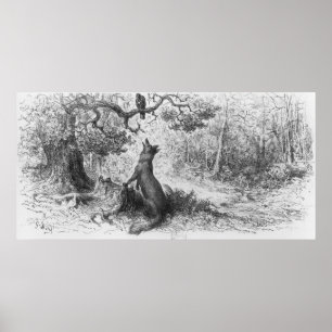 Poster Le Corbeau et le Renard