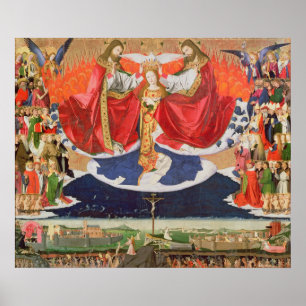 Poster Le couronnement de la Vierge, accompli 1454 2