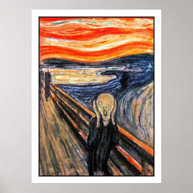 Poster "Le cri" d'Edvard Munch (Devant)