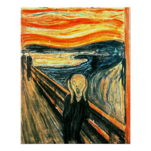 Poster Le cri d'Edvard Munch