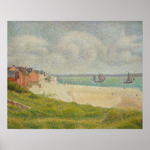 Poster Le Crotoy regardant en amont, 1889