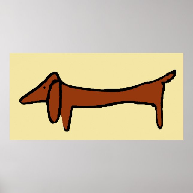 Poster Le Dachshund