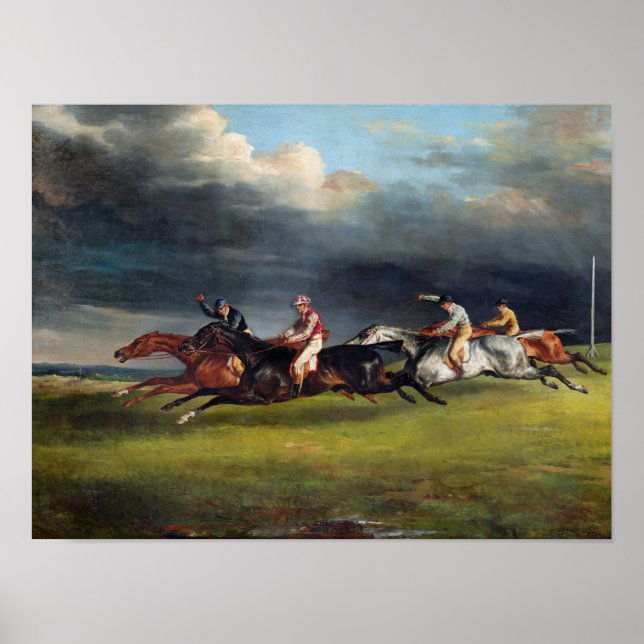 Poster Le Derby Epsom, 1821 (Devant)