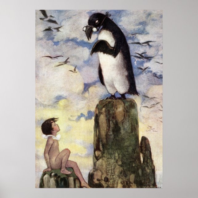 Poster Le dernier de la sauvagine par Jessie Willcox Smit (Devant)