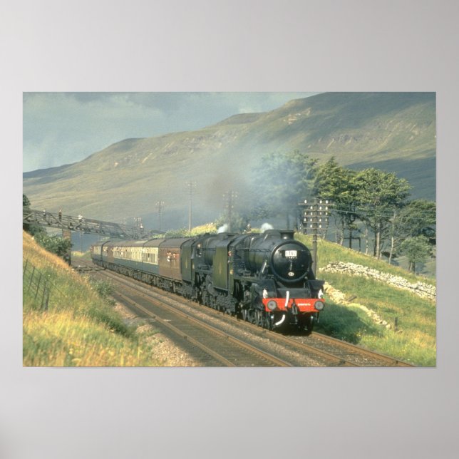 Poster Le dernier train à vapeur du British Railway vers (Devant)