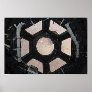 Poster Le désert du Sahara visible par les fenêtres