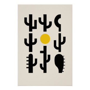 Poster Le désert en abstractions