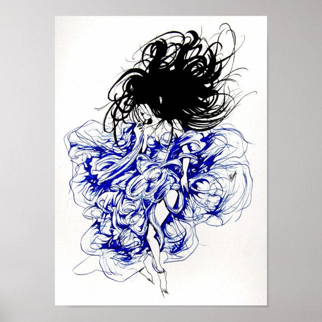 Poster Le diable dans une robe bleue (Devant)