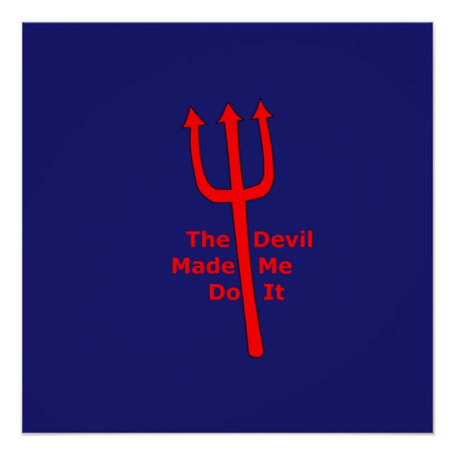 Poster Le Diable M'A Fait Le Faire (Devant)