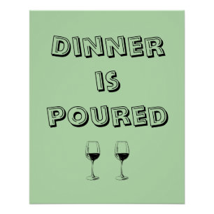 Poster Le dîner est