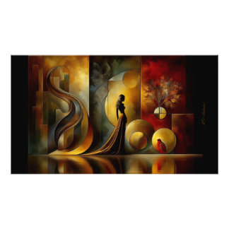 Poster LE Femme Abstrait Wall Art