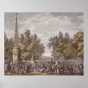 Poster Le festin de Virgil chez Mantua, 24 Vendemiaire,