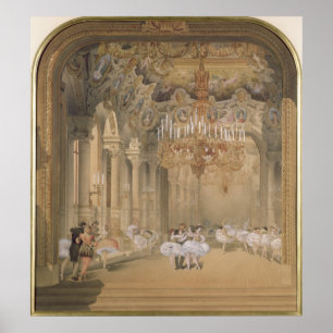 Poster Le foyer de l'opéra pendant l'intervalle