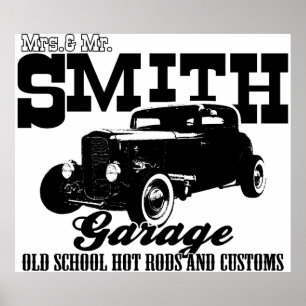 Poster Le garage de Mme & M. Smith