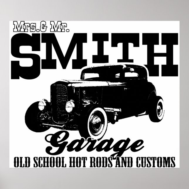Poster Le garage de Mme & M. Smith (Devant)