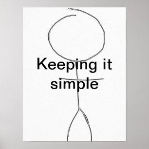 Poster le garder simple postar
