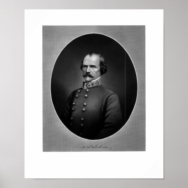 Poster Le général confédéré Albert Sidney Johnston (Devant)