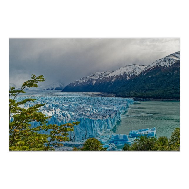 Poster Le glacier impressionnant Perito Moreno (Devant)