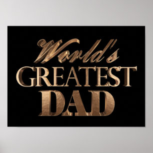 Poster Le Grand Père Elegant Black Gold