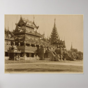 Poster Le Hman Kyaung ou le monastère en verre, Birmanie