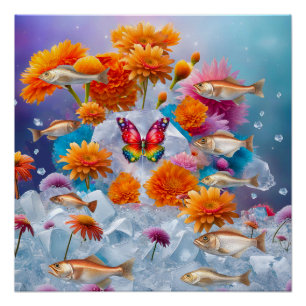 Poster Le jardin de la nature