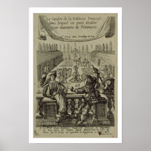 Poster Le jardin de la noblesse française, c.1640 (gravi