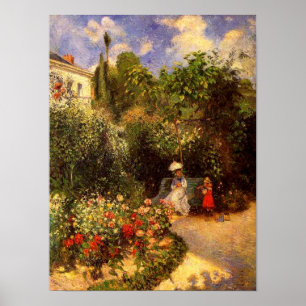 Poster Le jardin de Pissarro "à l'affiche de Pontoise" -
