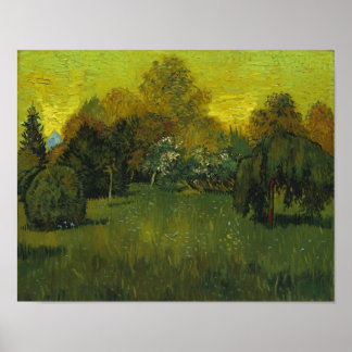 Poster Le jardin du poète Van Gogh Art