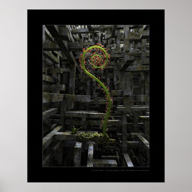 Poster Le jardin intérieur (Devant)