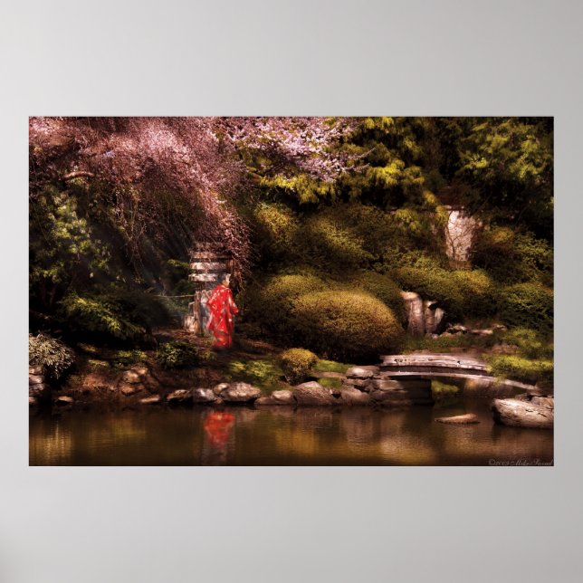 Poster Le jardin japonais (Devant)