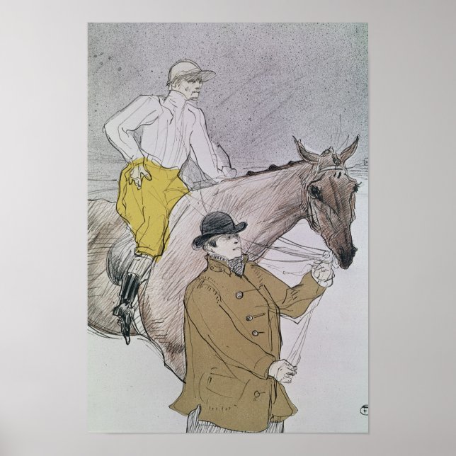 Poster Le jockey a mené au début (Devant)