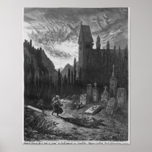 Poster Le Juif errant dans le cimetière