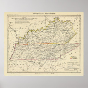 Poster Le Kentucky et le Tennessee