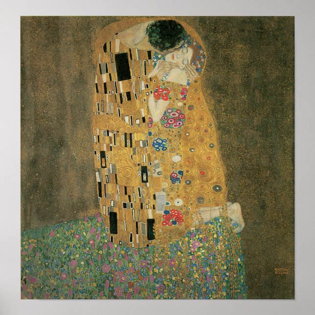 Poster Le Kiss, Gustav Klimt (Devant)