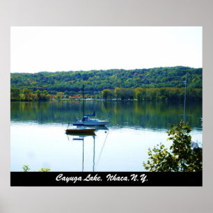 POSTER LE LAC CAYUGA EN AUTOMNE