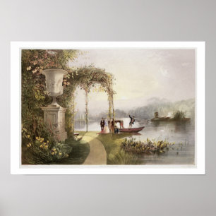Poster Le lac, Jardins de Trentham Hall, de 'The Gardens