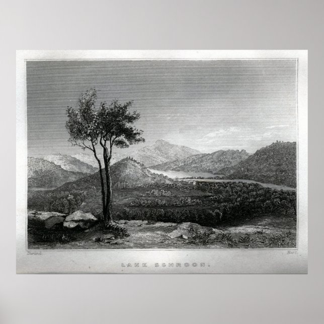 Poster Le lac Schroon (Devant)