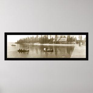 Poster Le lac Tahoe, photo 1908 de CA