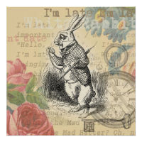 Le lapin blanc Alice au pays des merveilles