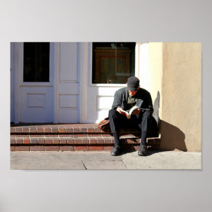 Poster Le lecteur à Père Noël Fe