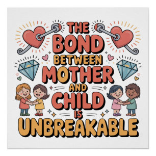 Poster Le lien entre la mère et l'enfant est indestructib