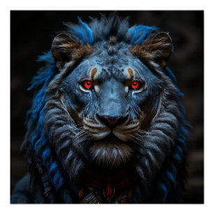 Poster le lion furieux