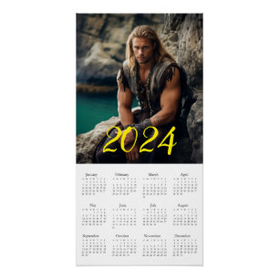 Poster Le Macho Le Plus Brutal 2024. Calendrier