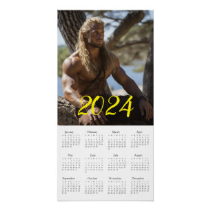 Poster Le Macho Le Plus Brutal 2024. Calendrier